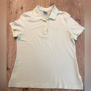 Brooks Brothers Women's Size Medium Mint Green & Pink Polo Shirt